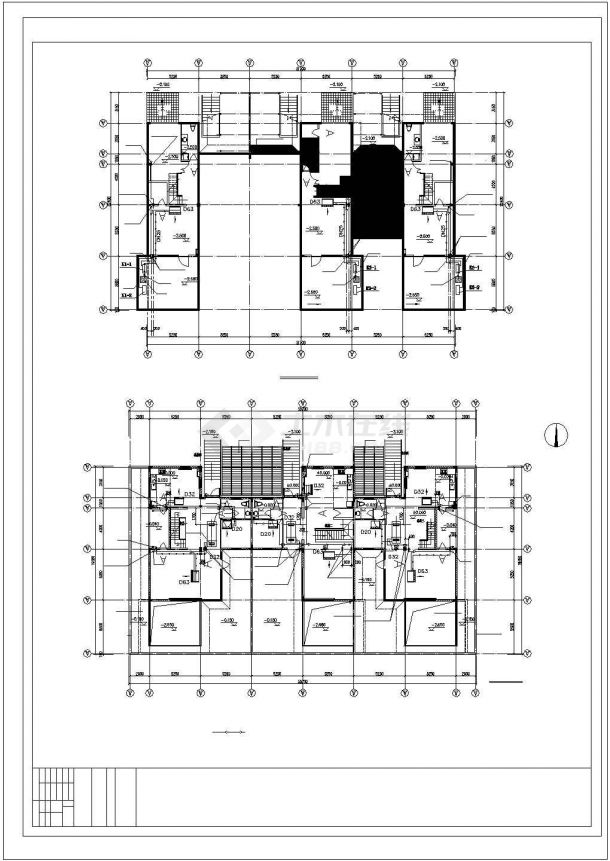 某联排别墅多联空调设计cad施工方案图（含设计说明）-图二