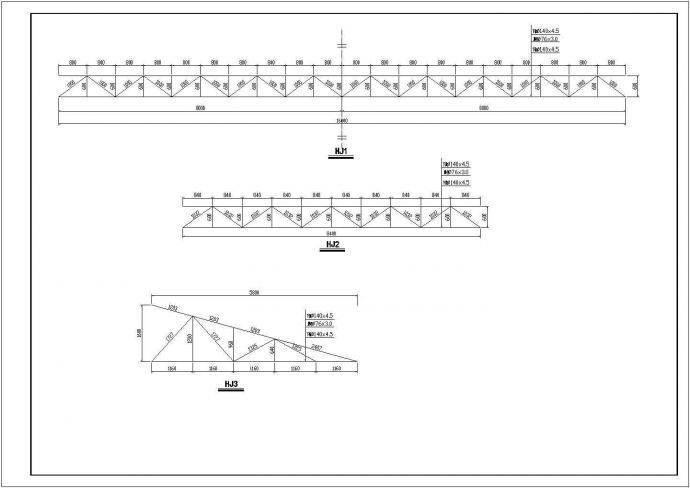 【最新】某加油站膜结构设计方案CAD图纸_图1