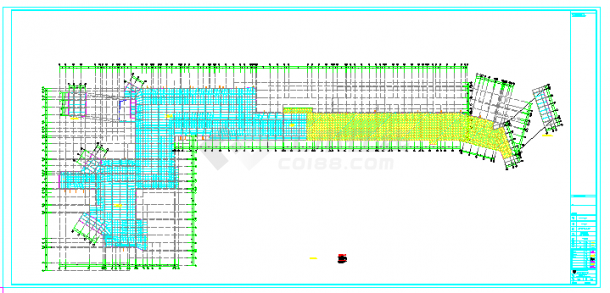 高层框架剪力墙住宅A62小区大堂及商业车库结构施工图20200320(二标段)-图一