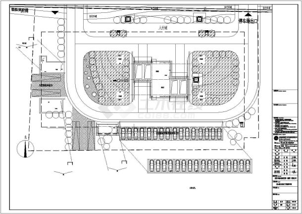 观山湖公园公共智慧停车场北门室外建筑施工图-图二