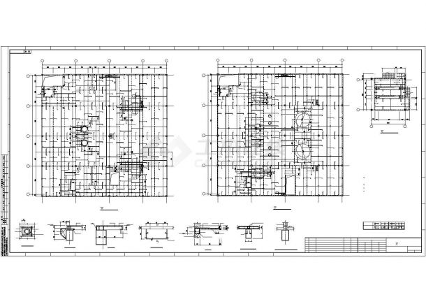 【最新】某六层车间结构设计方案CAD图纸-图一