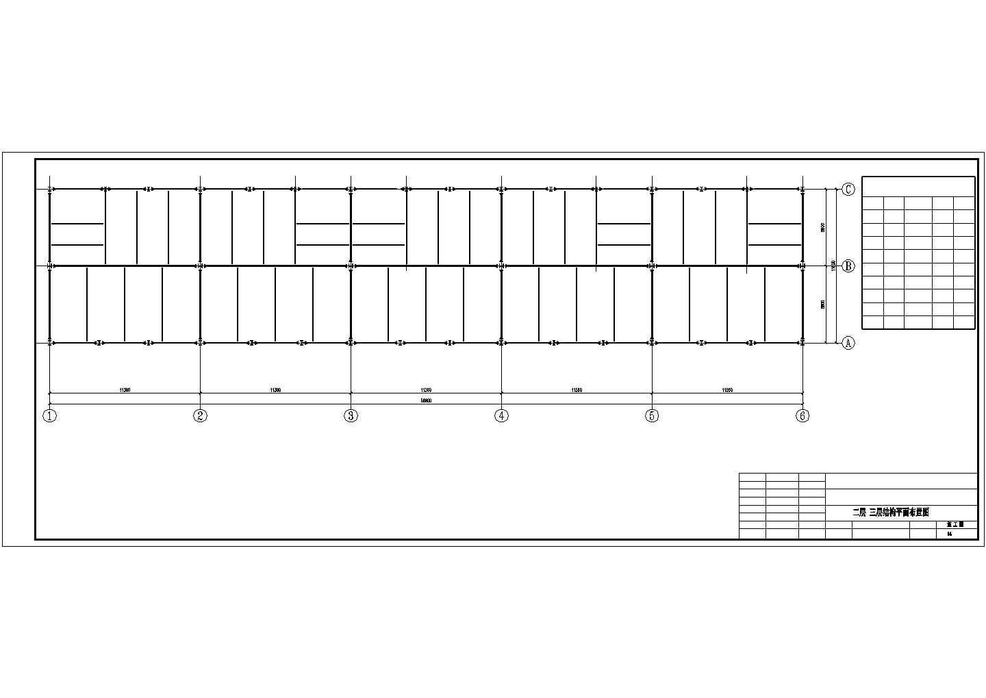 【最新】某宾馆钢框架结构设计方案CAD图纸