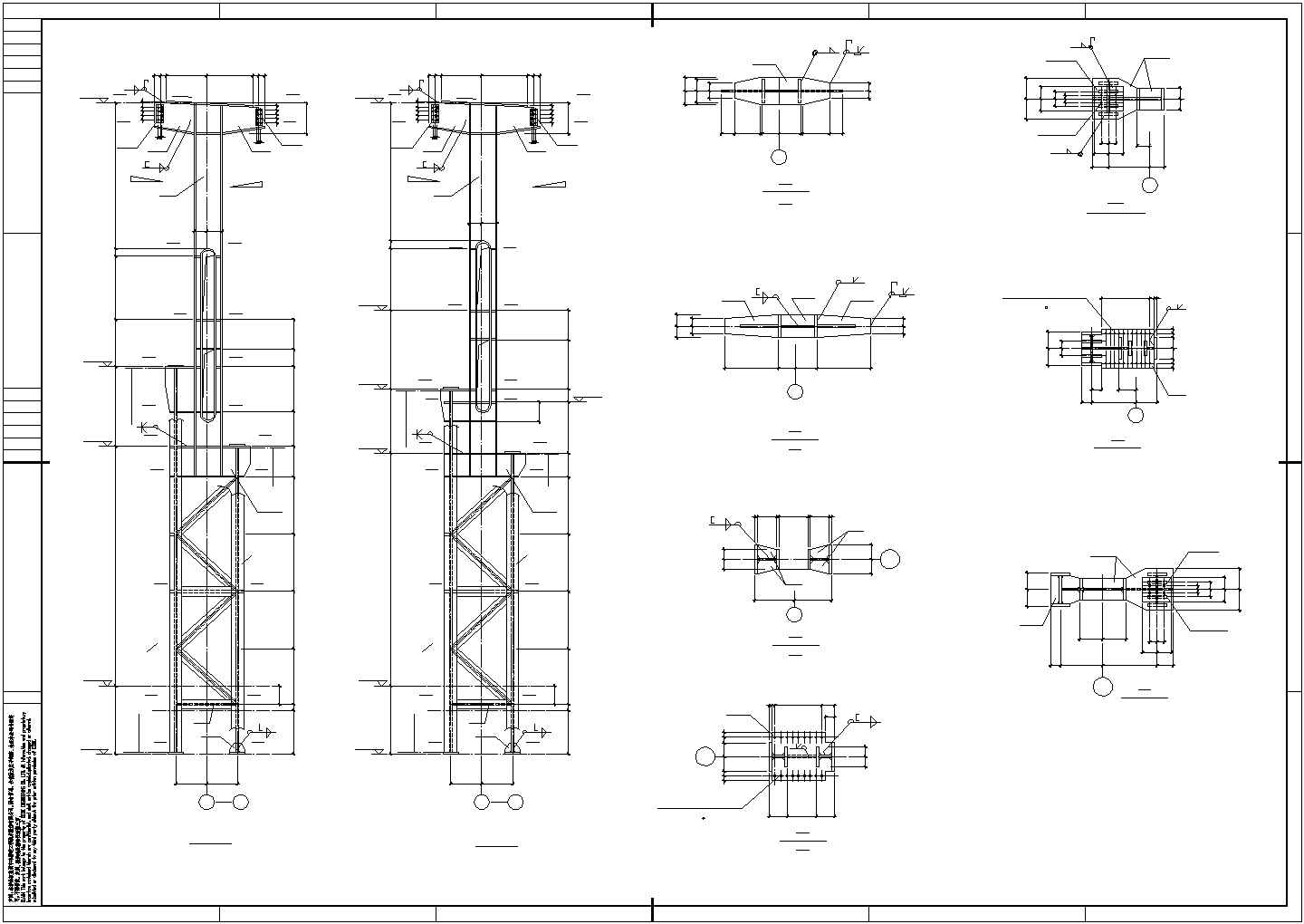 【最新】某单层带吊车轻钢厂房结构设计方案CAD图纸
