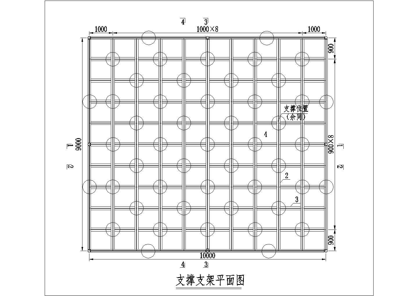 重庆市某氮肥厂单层钢结构圆筒形仓库建筑结构设计CAD图纸
