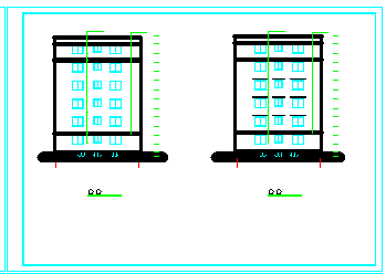 某地六层私人住宅楼建筑设计cad施工图-图二