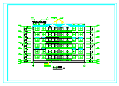 某地六层住宅楼建筑cad设计施工图纸-图二