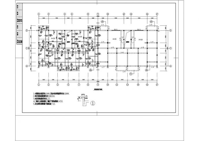 某底框住宅楼结构设计CAD建筑施工图_图1