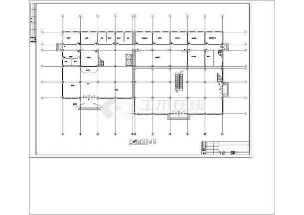 某 框架结构毕业设计CAD建筑设计施工图-图二