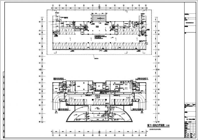 38510㎡大型高层办公楼电气设计施工CAD图纸_图1