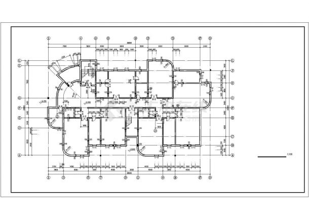 宁波市某社区2900平米4层框架结构幼儿园建筑设计CAD图纸-图二