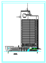 某地高层宾馆建筑设计cad方案图纸