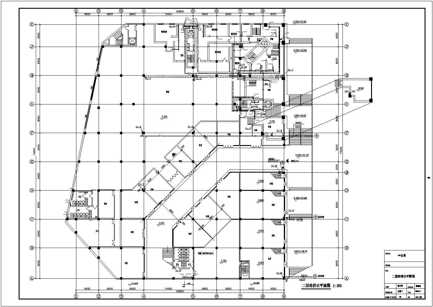 辽宁某公寓给排水消防CAD设计施工图