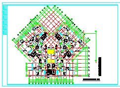 某地区高层住宅楼户型平面设计cad图纸-图二