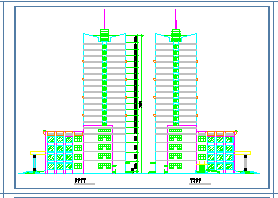 某地区高层酒店方案建筑设计cad图纸_图1
