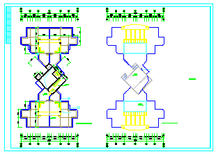 某地区高层住宅方案建筑设计cad图纸-图一