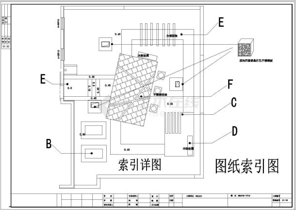 屋顶花园CAD平面图-宏基屋顶花园-图一