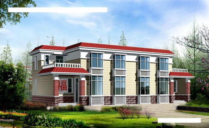 衡阳农村住宅设计全套施工cad图，含效果图_图1