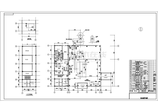 某20t热水锅炉房设计cad详细施工图（6个CAD文件）-图二