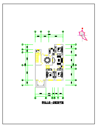 某地区农家小型住宅楼建筑设计cad图纸_图1