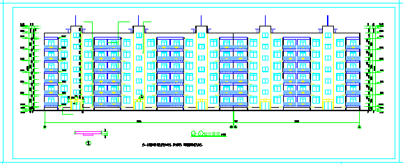 某地小区多层住宅楼建施设计cad图纸-图二