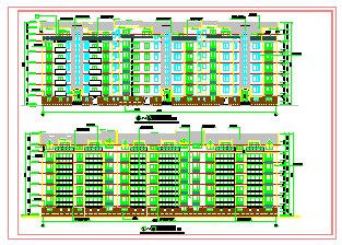 扬州某多层住宅楼建筑设计cad施工图-图二