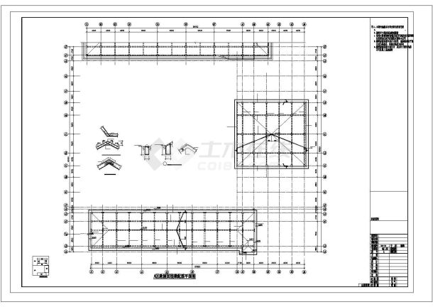 某城市小学改扩建加固改造结构施工图纸-图二