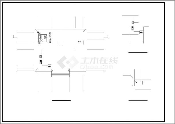 230平米2层钢混框架结构单体别墅建筑+结构设计CAD图纸-图一