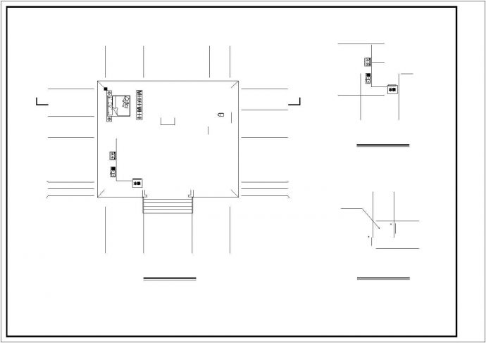 230平米2层钢混框架结构单体别墅建筑+结构设计CAD图纸_图1