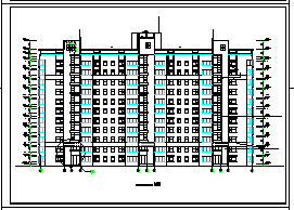 某小区高层住宅楼建筑设计cad施工全套图纸-图二