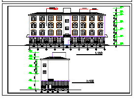 某地区多层公寓楼建筑cad设计施工图