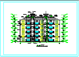 某地五层公寓楼建筑设计cad施工图_图1