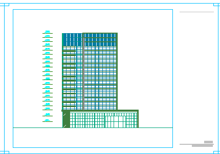 某官园综合楼公建设计方案cad图纸_图1