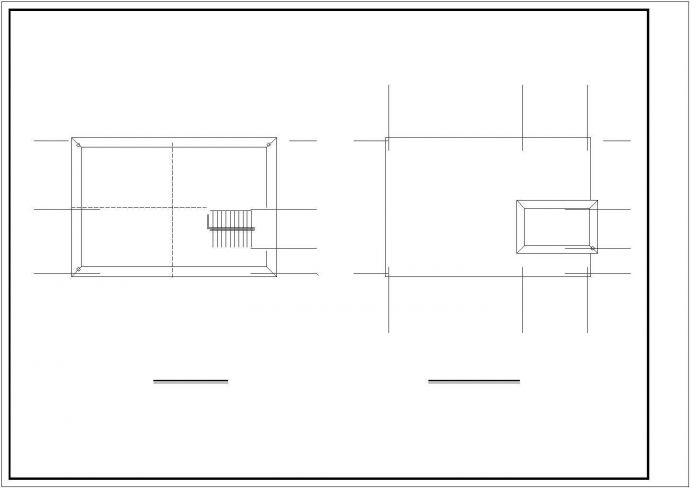 占地110平米2层混合结构独栋别墅建筑+结构设计CAD图纸_图1