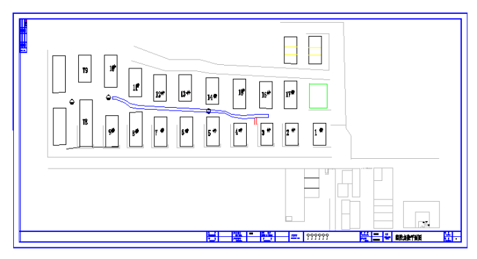 小区CAD监控图监控点位图监控线路图_图1