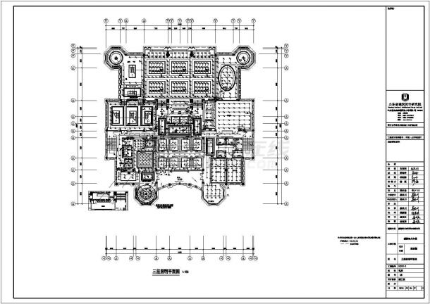 淄博恒大综合楼配电设计cad全套电气施工图（含设计说明，含消防设计）-图一