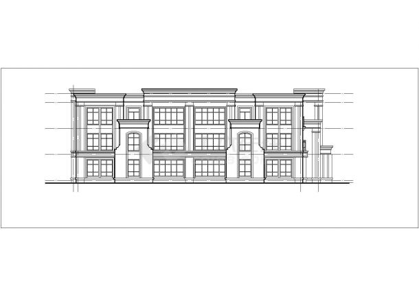 厦门市某社区2240平米3层框架结构幼儿园建筑CAD设计图纸-图一
