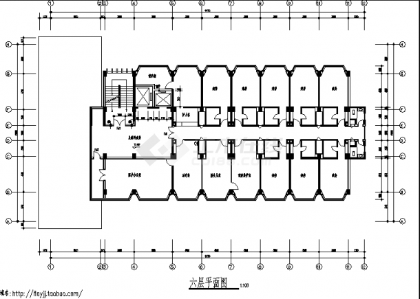宿迁妇幼保健所多层综合楼建筑设计施工cad图纸（含说明）-图二