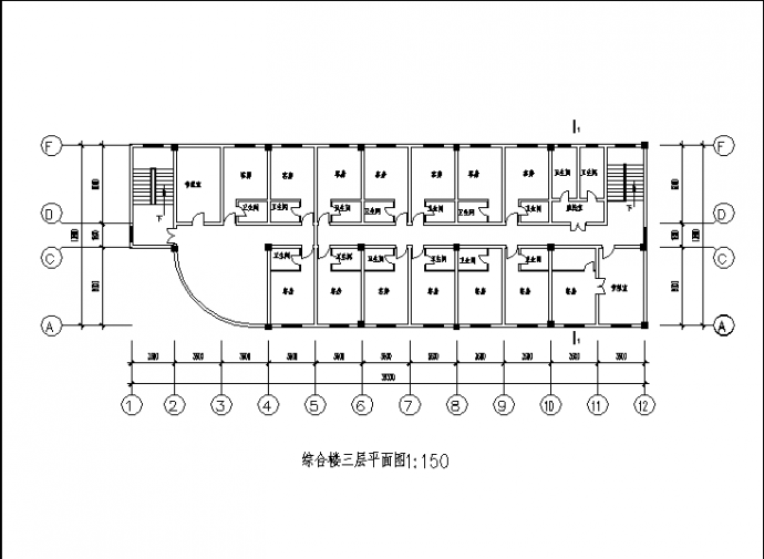 杭州某度假酒店综合楼建筑设计施工cad图纸（含说明）_图1