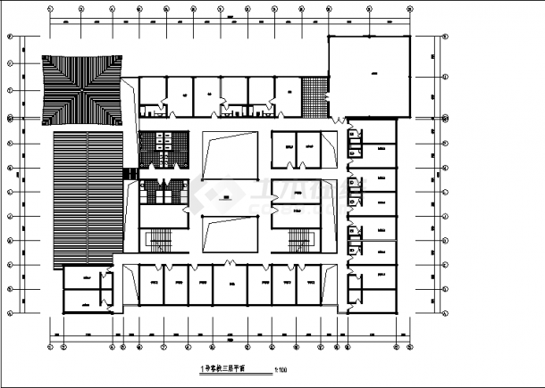 天津某五星级酒店宾馆综合楼建筑设计施工cad图纸（含设计说明）-图二