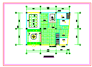 某办公室精装修装饰施工设计CAD图纸-图二
