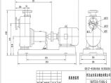 防爆溶剂泵50cyz-32自吸油泵外形安装尺寸图图片1