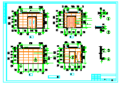 电信大楼建筑设计施工CAD图纸-图二