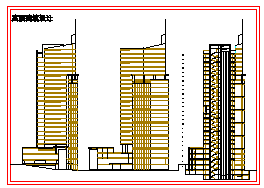 高层高层综合楼cad建筑设计施工图纸-图二