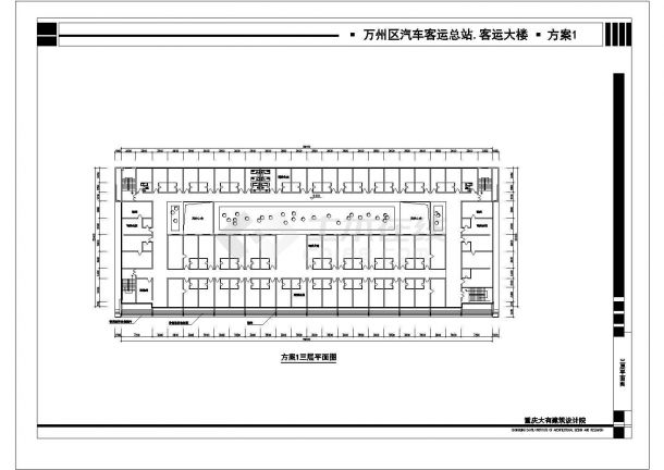 41412.73平米层长途汽车客运站建筑设计图-图二