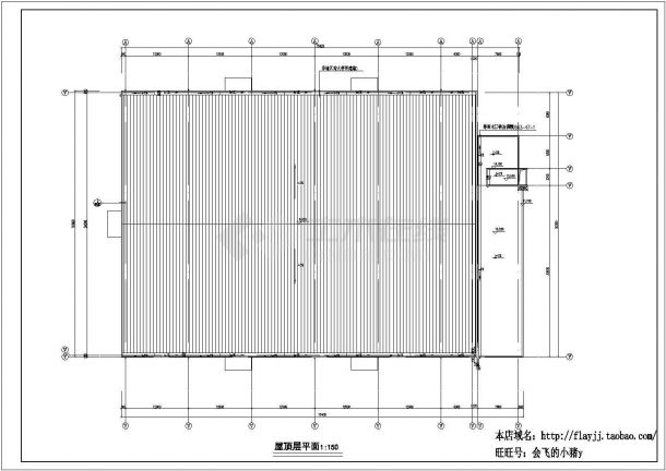 三层4463.92平米全钢结构机电公司厂房建筑图-图一