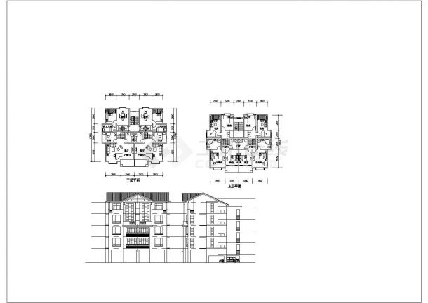 江南雅苑CAD建筑设计施工图-图一