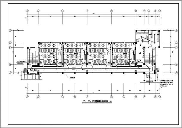 [安徽]1865.54㎡四层学校教学楼强弱电施工图（含设计说明）-图二