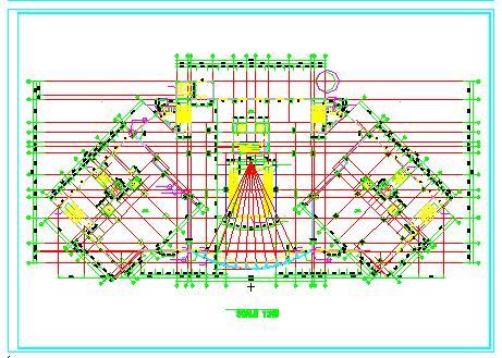 海丰广场大厦建筑设计平面cad施工图-图二