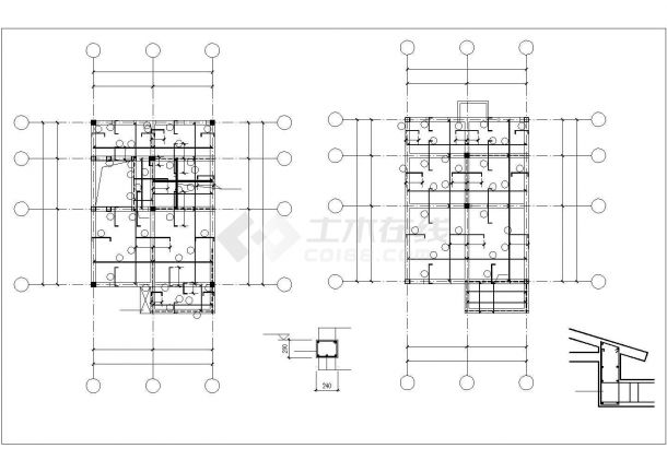 贵阳市新河村某250平米2层砖混结构乡村别墅建筑设计CAD图纸-图一