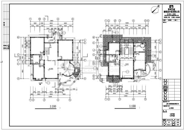 深圳市某工厂423平米3层砖混结构职工食堂全套建筑结构设计CAD图纸-图一